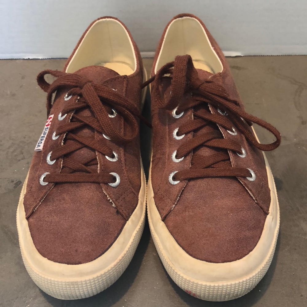 Superga brown leather classic sneaker - Picture 2 of 5